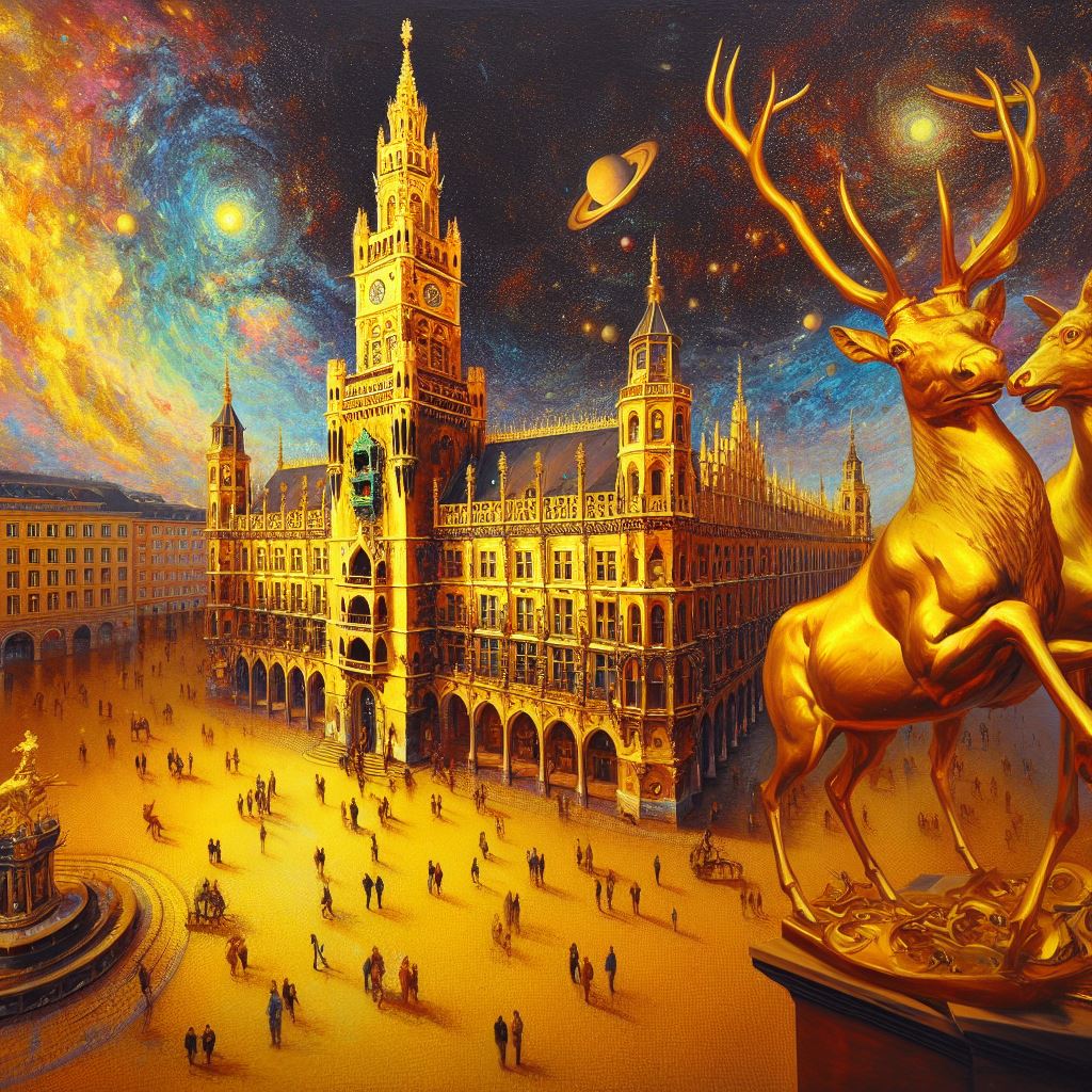 Der Goldene Hirsch am Rathaus Schöneberg